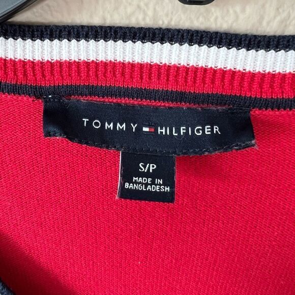 Tommy Hilfiger Ivy Preppy Academia V neck Sweater Top - Picture 4 of 9